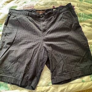 Michael Kors Blue and White Flat Front Shorts